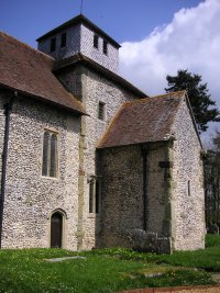 Breamore church (Hants), SW aspect